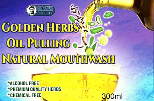 Golden Herbs Oil Pulling Natural Mouthwash