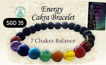 Chakra Rudraksha Energy Bracelet